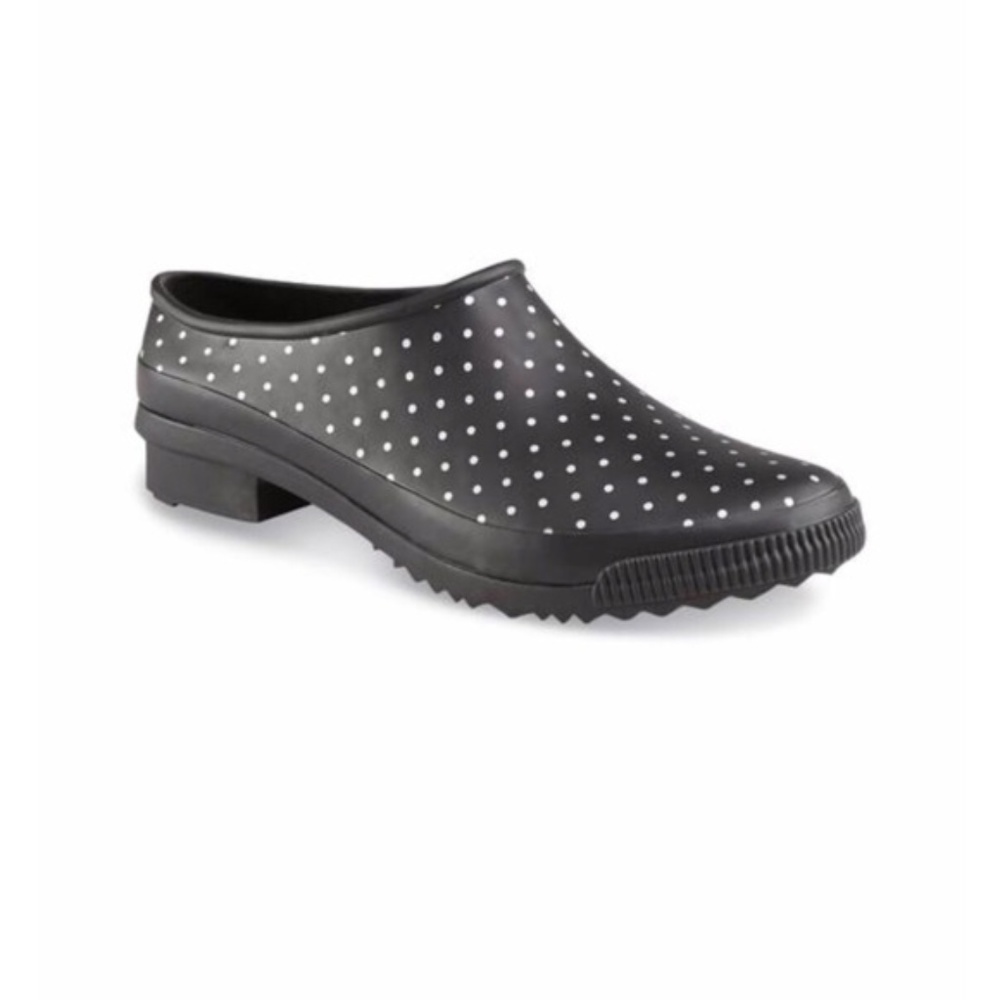 Women's Regal Black/Polka Dot Rain Shoe